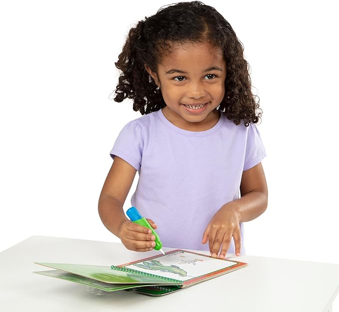 Melissa & Doug On The Go Water Wow! Reusable Water-Reveal Coloring Activity Pad – Jungle