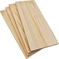 4PCS Rectangle Wood Boards Unfinished Wood Blocks for Crafting, 9.8x3.9x0.4in Blank Whittling Wooden Blocks for Wood Carving,Painting & Burning