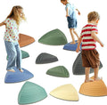 Gentle Monster Stepping Stones for Kids, Set of 6/8/11 PCS for Balance with Non-Slip Bottom - Exercise Coordination and Stability(11PCS Morandi)
