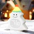 Christmas Tree Kids Alarm Clock, Digital Alarm Clock for Children with Snooze, 5 Ringtones, 8 Volume Levels, Gentle Night Light Timer, Easy-to-Read Display, Fun Holiday Wake Up Clock Gift