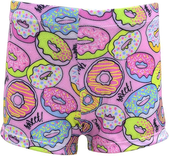 Aosva Little Big Girls' Sparkle Dance Tumbling Athletic Gymnastics Short 2-14Years