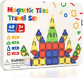 Magnetic Building Toys STEM Magnet Travel Construction Set with Storage Box - Educational Birthday Gifts for Boys & Girls Magnetic Building Toys for 3-8 Year Olds(40 PCS)
