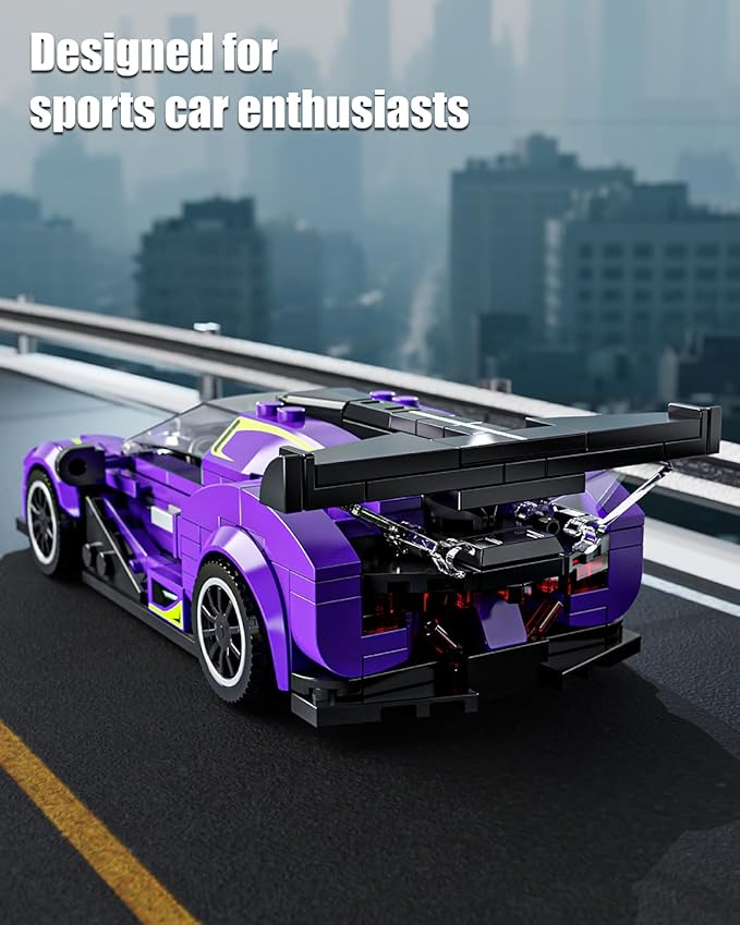 TGL Super Sports Car Building Block Set with Display Case, Speed Racing Car Building Toys for Kids and Adults, Collectible Model Cars Kits Gift for Technic Cars Lovers Boys 6+ (316PCS)