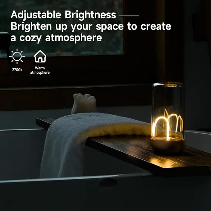 AUGE LIGHT Mini Minimalist Table Lamp Cordless LED Desk Lamp Rechargeable Modern Night Lights Portable Nightstand Lamps Unique Ambient Light Mood Lighting for Bedroom, Beside, Nursery