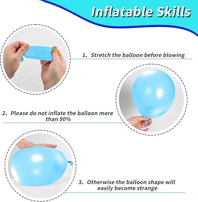Soccer Ball Balloons, 12 inch Football Balloons Blue Teal Light Blue Soccer Birthday Latex Balloons for Boys Soccer Theme Birthday Party Supplies Children Football Party Decorations