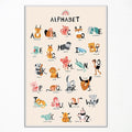 Animal Alphabet Poster, Abc Animal Poster for Toddlers, Alphabet Letters for Wall, Educational Learning Posters for Toddlers 1-3, Classroom Must Haves Poster, Baby Nursery Print 24x36in Unframed