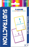 BAZIC Subtraction Flash Cards, Numbers Math Flashcards Game at School Home, Problem Solving (36/Pack), 24-Packs