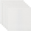 Lekebaby Classic Baseplates Building Base for Building Bricks 100% Compatible with Major Brands-Baseplate 10" x 10", Pack of 6 (White)