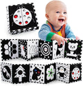 teytoy Baby Toys 0-6 Months, Black and White High Contrast Sensory Newborn Toys, Baby Soft Book for Early Education, Infant Tummy Time Toys, Baby Newborn Essentials Must Haves