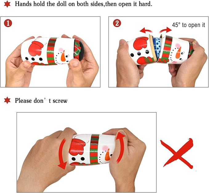 HYCLES Nesting Dolls Russian Matryoshka Wood Stacking Nested Set for Kids Handmade Toys for Children Kids Christmas Birthday Decoration Halloween Wishing Gift
