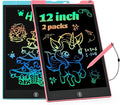 EooCoo Toys for Ages 3-8, Drawing Board 2 Pack, 12 Inch LCD Writing Tablet, Electronic Drawing Tablet, Girl/Boy Birthday Gift, Kids Toys, Drawing Pad Girls Gifts, Kids Travel Essential