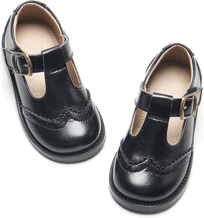 Felix & Flora Toddler Little Girl Mary Jane Dress Shoes - Ballet Flats for Girl Party School Shoes