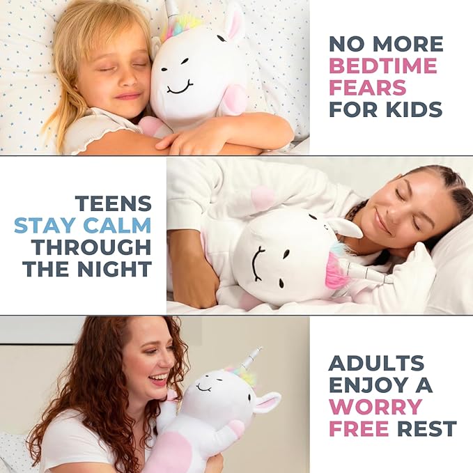 Unicorn Plush Body Pillow for Kids | Long Stuffed Animal Cuddle Pillow | Soft Hugging Toy | Plushie Gift for Girls & Boys | Long Plush Body Pillow for Sleep & Comfort | Large, 47 Inches