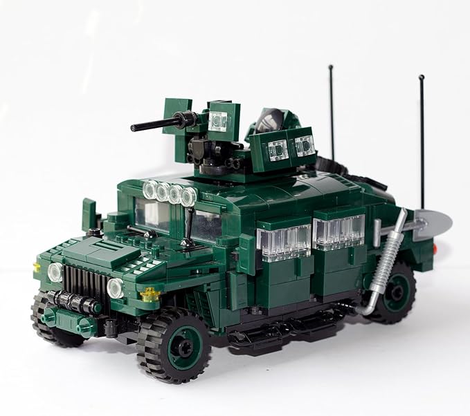 Military Vehicles Building Blocks (500 Pieces Kits), M1151 Armored Vehicle Model Designed for Kids (8+Years) Adults and Car Lovers