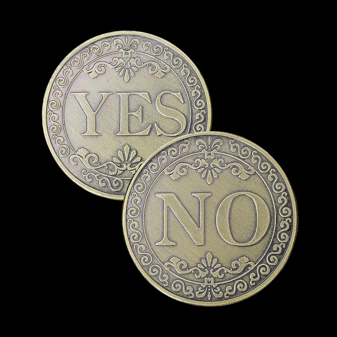 Glamtune Novelty Yes No Challenge Coin Medallion Collector
