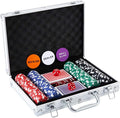Poker Chip Set - 200PCS Poker Chips with Aluminum Case, 11.5 Gram Chips for Texas Holdem Blackjack