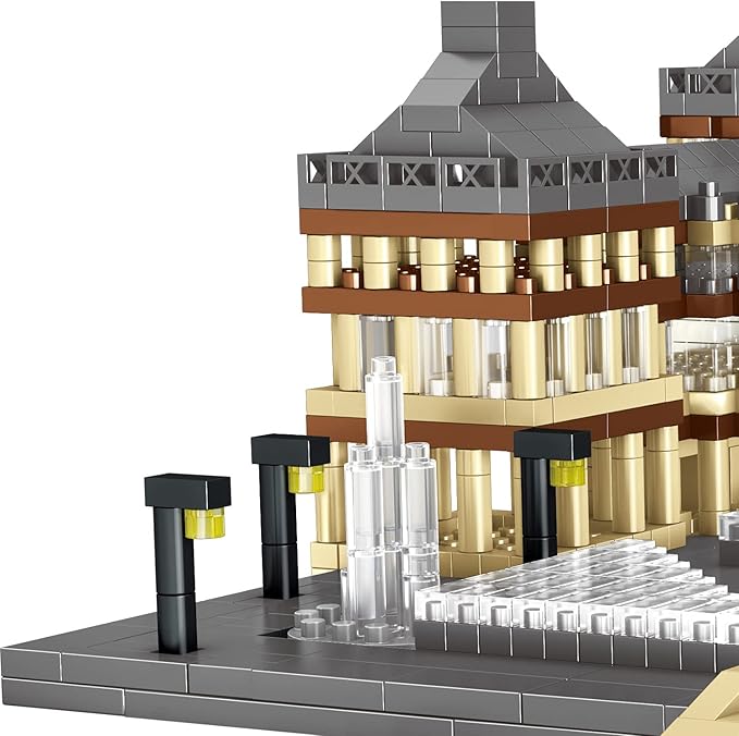 Louvre Museum Paris Micro Brick Building Set (3377 Pieces) – Landmark Model Educational Toy Gift for Kids and Adults