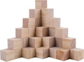 Tosnail 150 Pack 1 Inch Unfinished Wooden Cubes, Blank Wooden Blocks for Crafts Making