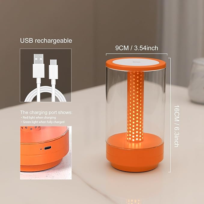 Creative LED Honeycomb Table Lamp (Orange)