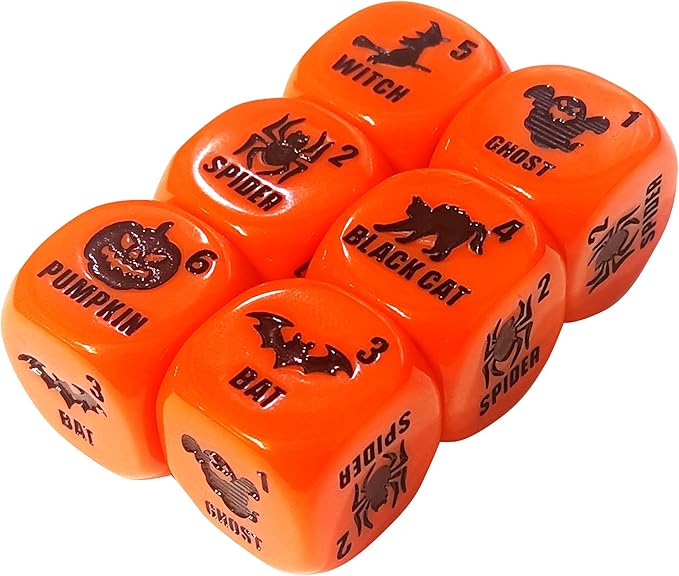 Ditch the Witch Dice Game for Ages 8+ – Fast-Paced Family Games with Custom 6 Sided Dice, Witch Counter, and Directional Play – Halloween Fun for 2-4 Players, Perfect for Gifting or Family Game Night