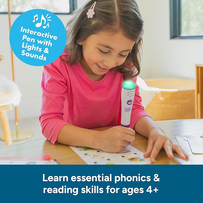 Educational Insights Hot Dots Phonics Fun! Set - Preschool and Kindergarten Flash Cards Compatible with Interactive Pen, Preschool Learning Activities, Learn to Read Activity for Kids Ages 3+