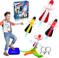 Foam Rocket Launcher for Kids Age 3 4 5 6 7 8, Fun Catapult Rocket Toys Boys Toys Age 3-12 Girls Gift Rocket Kids Outdoor Toy