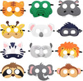 CiyvoLyeen Party Animals Felt Masks Jungle Farm Forest Animals Theme Birthday Party Favors Party Supplies for Boys or Girls