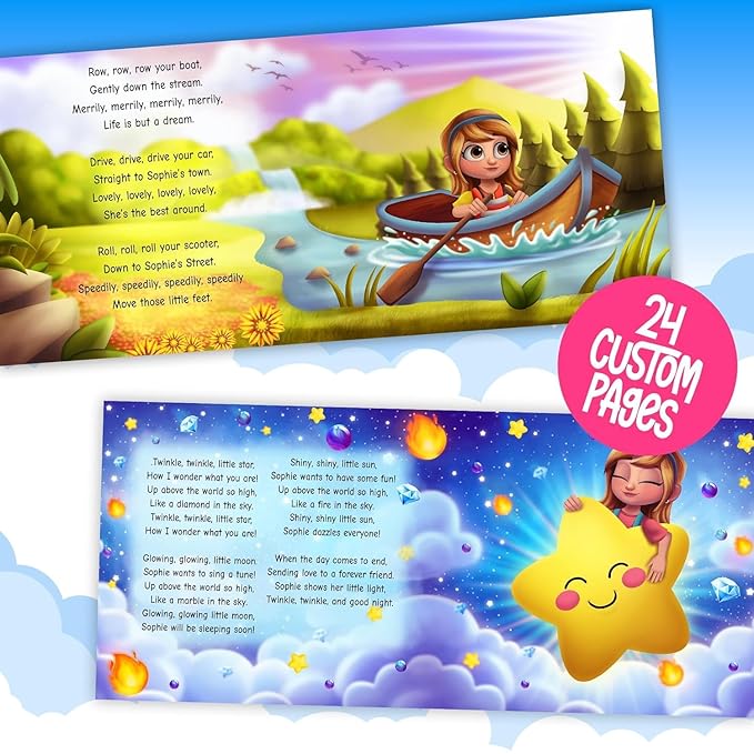STORYBUG Personalized Nursery Rhymes Personalized Story Book - Personalized Children's Book with Name