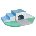 ECR4Kids SoftZone Lincoln Tunnel Climber, Toddler Playset, Contemporary