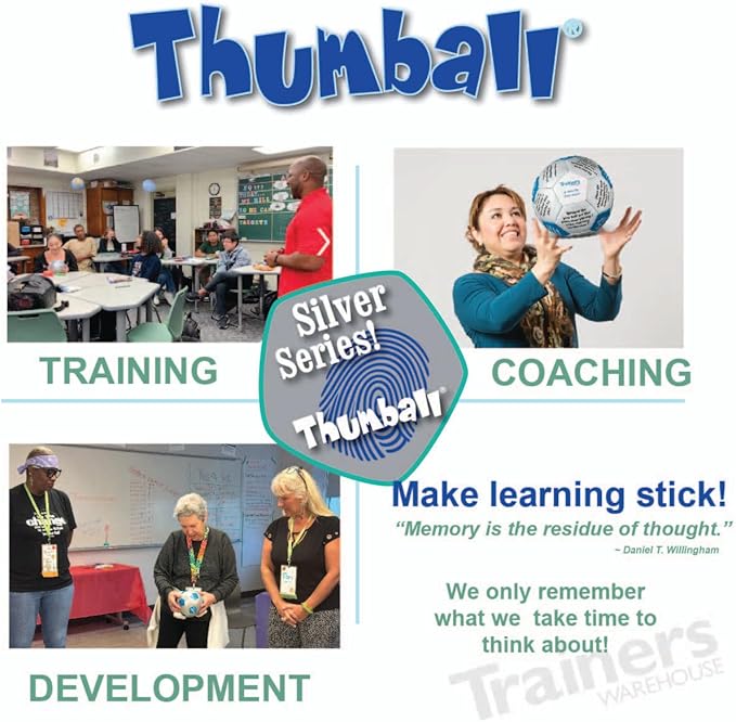 Trainers Warehouse 6" Thumball Collection, 32 Prompts for Conversation, Team Building, Relationship and Training