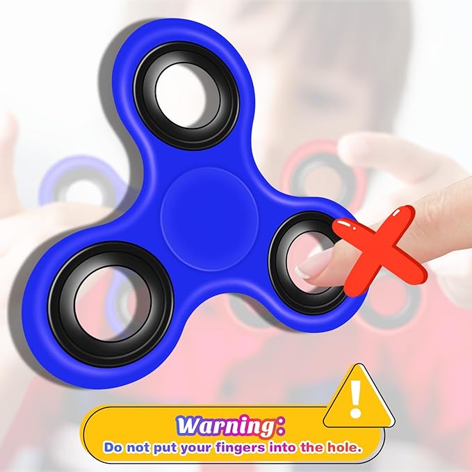 Halloween 5 Pack Silent Fidget Spinner, Party & Classroom Fidget Spinners – Bulk Sensory Hand Toys for Kids and Adults, Stress Relief and Anxiety Reducer, Fun Goodie Bag Fillers