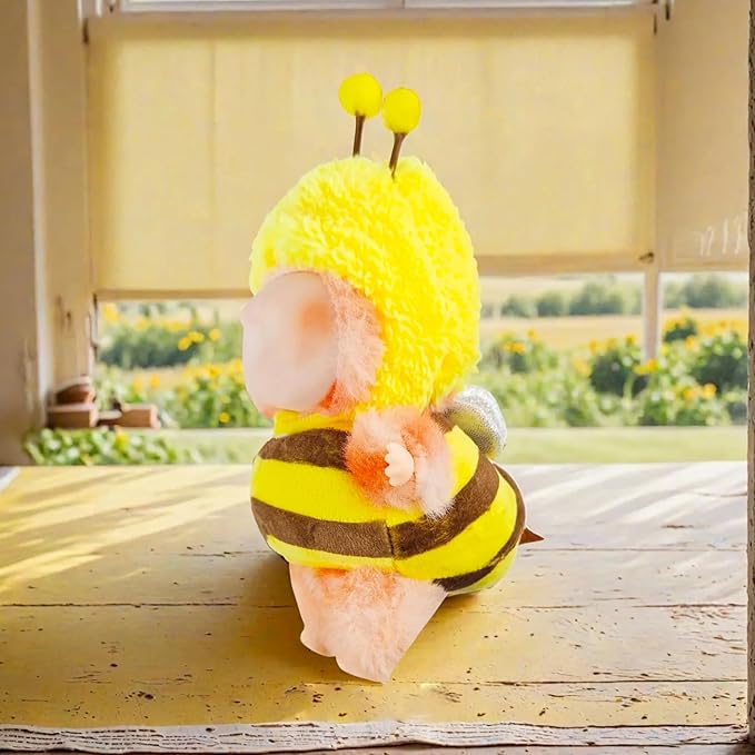 17cm Doll Clothes , Accessories for Cute Doll's Clothes ,Animal Style Outfits , 2 Pieces Set Cute Bee Dolls Outfit with Adorable Cloth and Hat Fashion Accessories for Dolls (Doll Not Included)