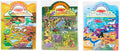 Melissa & Doug Puffy Sticker Activity Books Set of 3 – Safari, Dinosaur & Ocean, with 118 Reusable Puffy Stickers and Fold-Out Scenes, Mess Free Play Set & Travel Toys for Kids Ages 4+ - FSC Certified