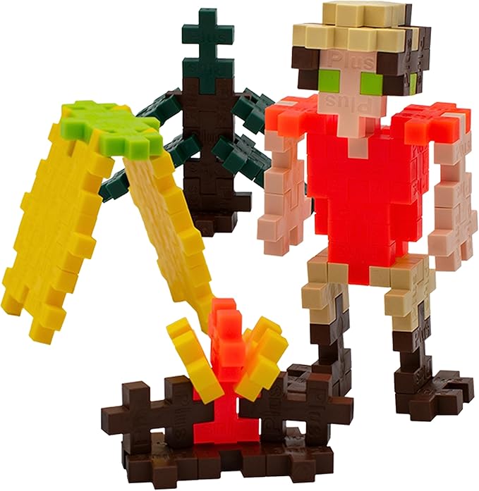 PLUS PLUS Vehicle Building Block Kit, 3D Puzzle Stem Toy for Kids, 70 Interlocking Pieces - Camper Mini Maker Tube