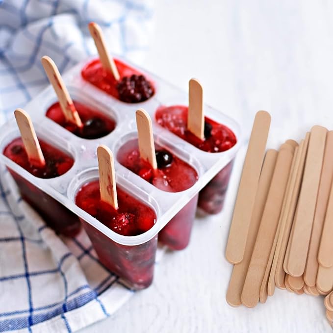 Darice 2000 Pcs Popsicle Stick, 4.5" Natural Wood Craft Sticks Supplies, Ice-Cream Stick Pop, Ages 3+