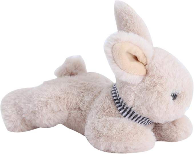 DILLY DUDU Beige Bunny Rabbit Stuffed Animal Plush Toy Best Gifts 6-Inch