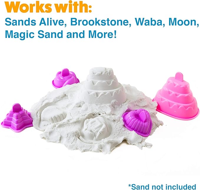 USA Toyz Sand Molds Beach Toys for Kids Set - 23pk Sandbox Toy for Toddlers, Compatible with Foam or Molding Clay Kits, Beach Sand Castle Building, Water Tables, Indoor Outdoor Sensory Toys for Kids