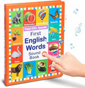 2025 New My First English Words Sound Book Toy, English Learning Talking Book, 470+ Words, 21 Themes, Press to Learn Phonics, Interactive Educational Books for 3 Year Olds A