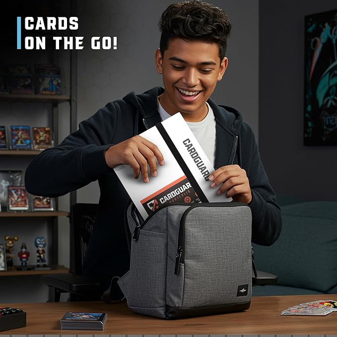 Trading Card Binder Pro-Folio – 9 Pocket Binder - Side-Loading Album, Durable & Acid-Free Storage for Pokémon, YuGiOh, MTG, TCG, Game & Sports Cards, White