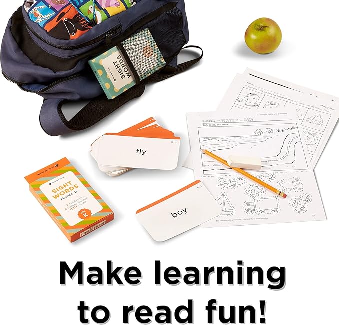 Think Tank Scholar Pre-K Sight Words Flash Cards (Pre-Kindergarden) - 100+ Dolch & Fry (High Freqency) Sight Word - Learn to Read, Site Words Learning for Toddlers, Homeschool/Classroom, Preschool