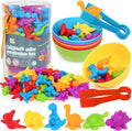 Dinosaur Toys,Color Sorting Toys for Toddlers,Montessori Education Learning Toy,Toddler Activities Sensory Training & Counting Games for 3 Year Old Boys Girls