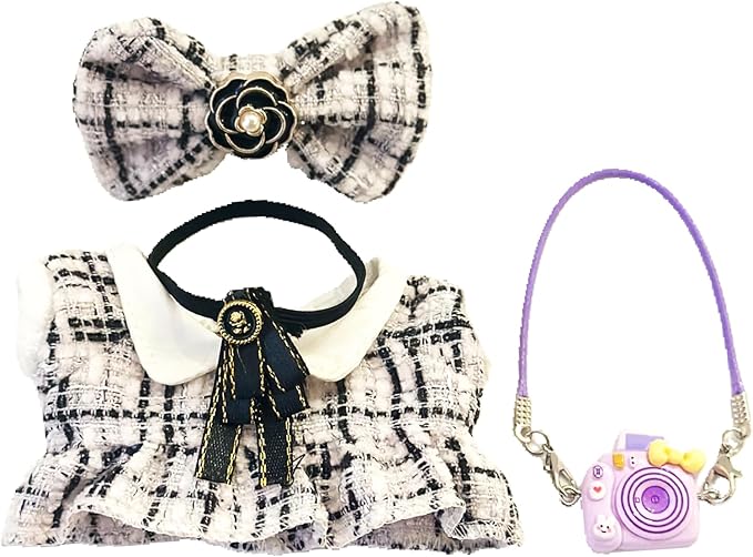 17cm Doll Clothes Set & Outfit Set for 17cm Dolls - Premium Fashion Dresses with Accessories, Luxury Chic Doll Clothing & Style Bundle,Just Clothes (Style-29)