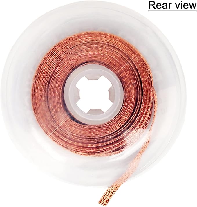 Solder Wicks，No-Clean Solder Wick，10ft Length 2 Pieces Desoldering Braided Wicks. Solder Removal Tool，Desoldering Wick Used to Remove the Solder and Disassemble Electrical Components