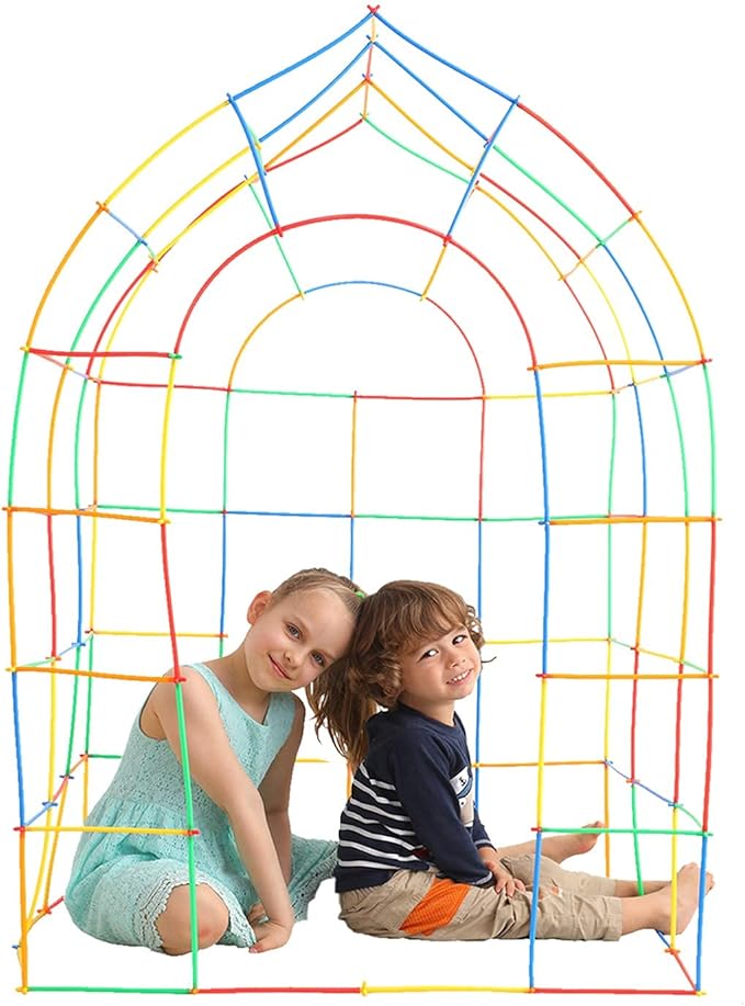 ZOZOPLAY Straw Constructor STEM Building Toys 800 Piece Straws and Connectors Building Sets Colorful Motor Skills Interlocking Plastic Engineering Toys Best Educational Toys Boy & Girl
