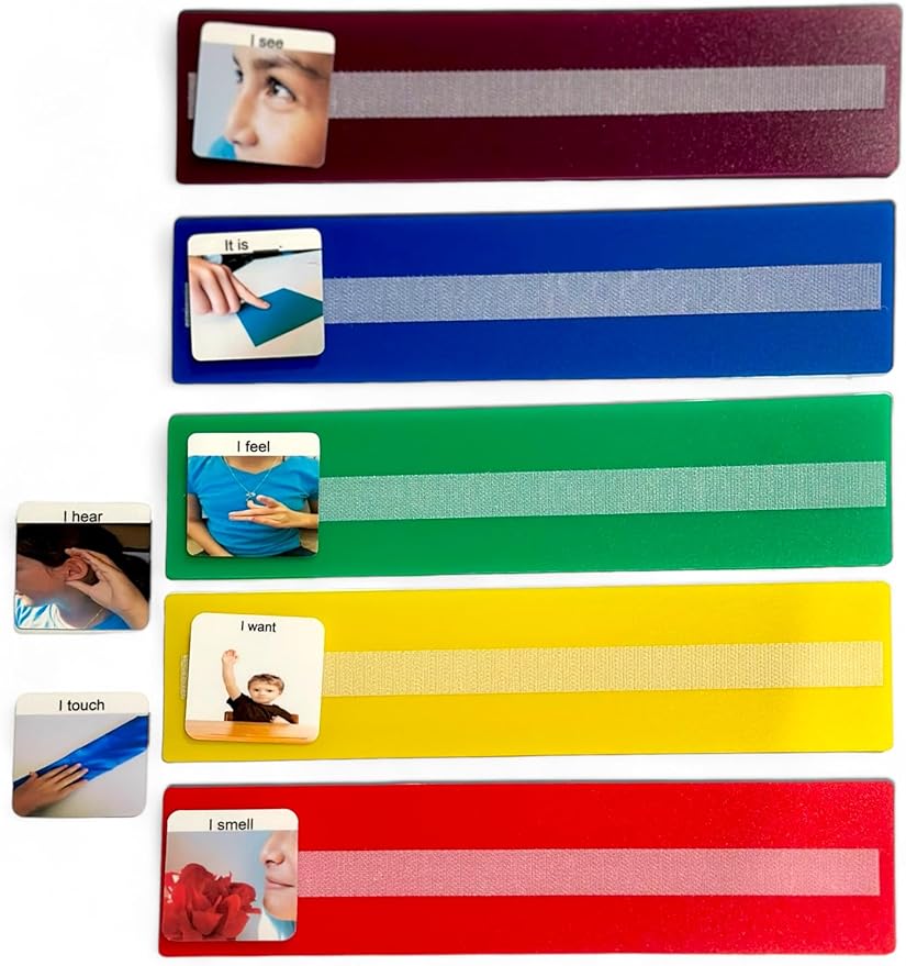 Smile4autism Large 2.5x10 ¼” Tools Perfect to Keep Your Loose Visual Picture Cards Organized. Autism, ABA, ADHD, Language & Apraxia Aspergers