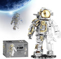 GoolRC Space Astronaut Building Block Set, 1078 Pcs Half Mechanical Astronaut Building Kit with Display Stand, Educational STEM Spaceman Building Kits Gifts for Teen