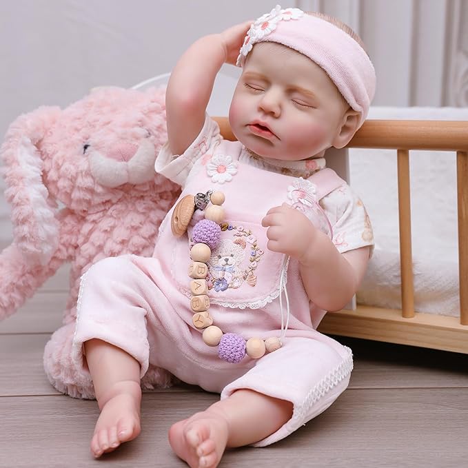 Reborn Baby Dolls – 20 Inch Real Baby Dolls That Look Real, Full Body Vinyl Girl Doll, Lifelike Newborn with Accessories, Comfort Gift for Girls Ages 3+, Pretend Play & Collectors