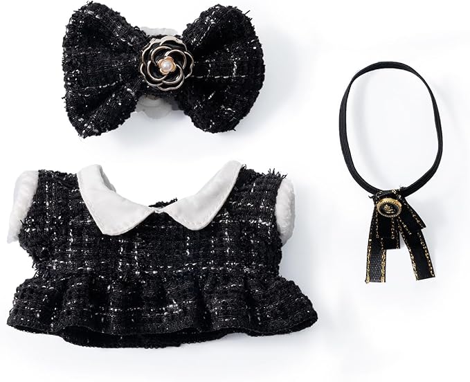 17cm Doll Clothes Set & Outfit Set for 17cm Dolls - Premium Fashion Dresses with Accessories, Luxury Chic Doll Clothing & Style Bundle,Just Clothes (Style-C)
