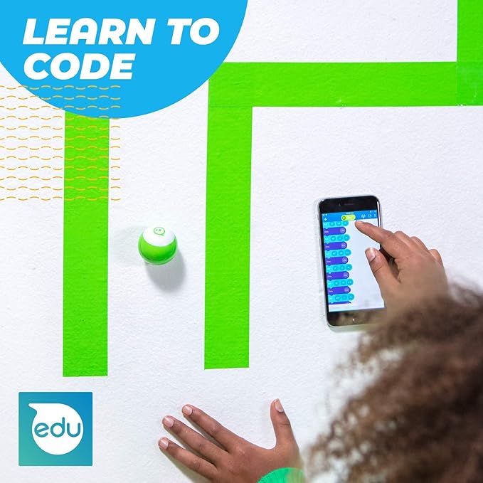 Sphero Mini (Green) - Coding Robot Ball - Educational Coding and Gaming for Kids and Teens - Bluetooth Connectivity - Interactive and Fun Learning Experience for Ages 8+