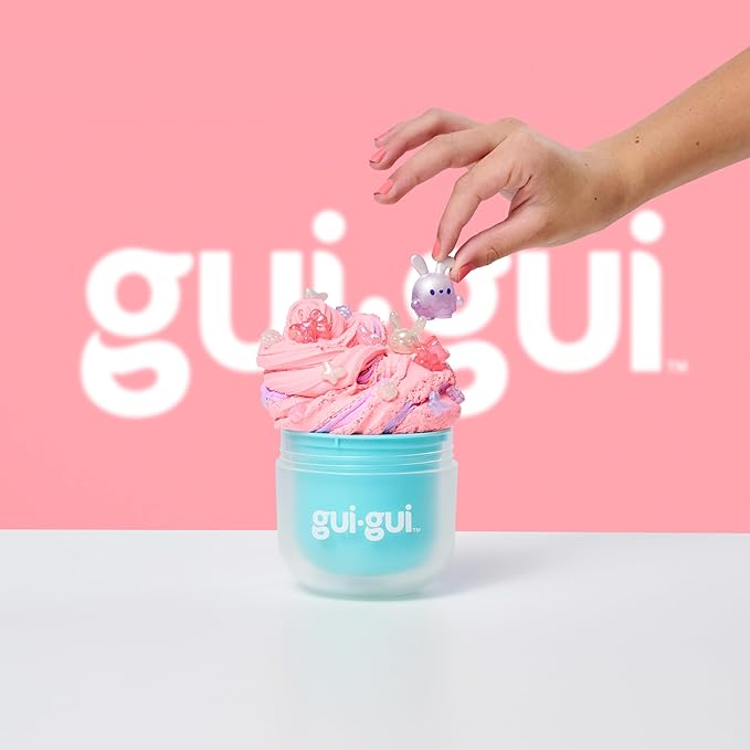 Gui Gui Scented Slime 2-Pack Bundle, Butter & Cloud, 5 Step DIY Process to Customize Your Ultimate Slime Glow-Up, Resealable and Reusable Container, ASMR Experience